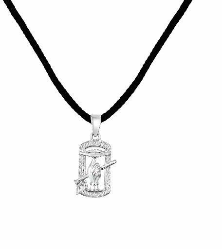 Handcrafted 925 Sterling Silver Lord Krishna Symbol Pendant for Men & Women