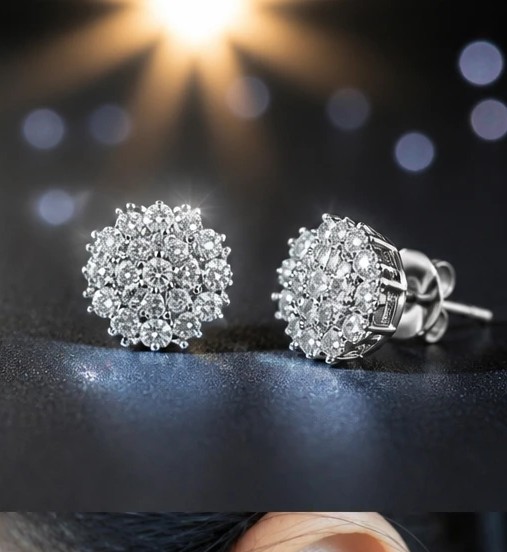 Timeless Pavé Zirconia Bouquet Blossom Earrings