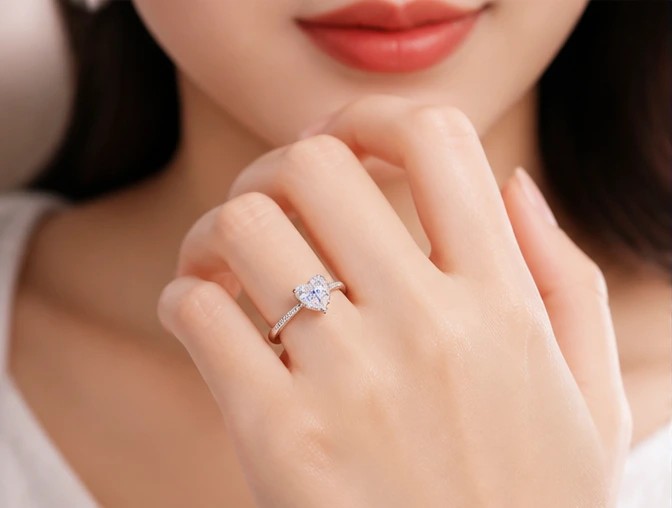 The "Eternal Love" Heart Cut Engagement Ring